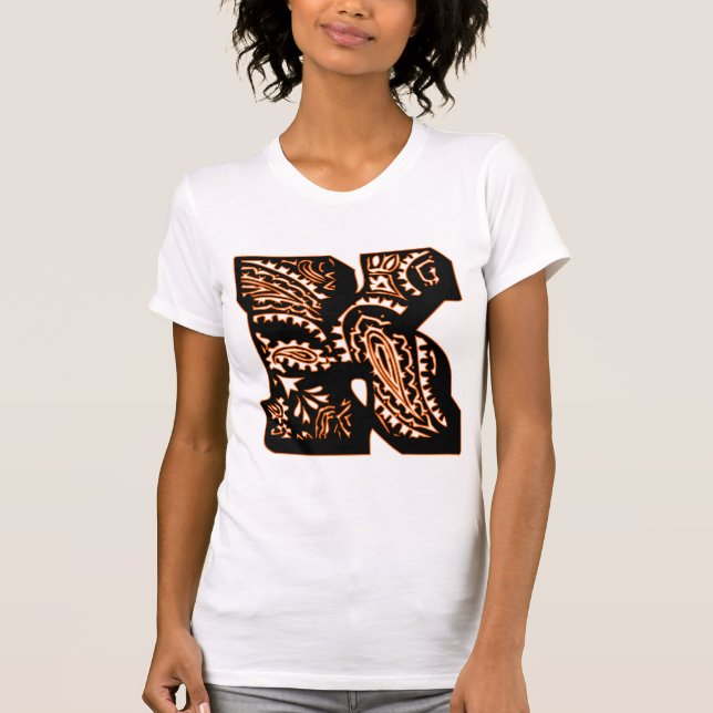 T-shirt Monogramme Paisley - K (Devant)