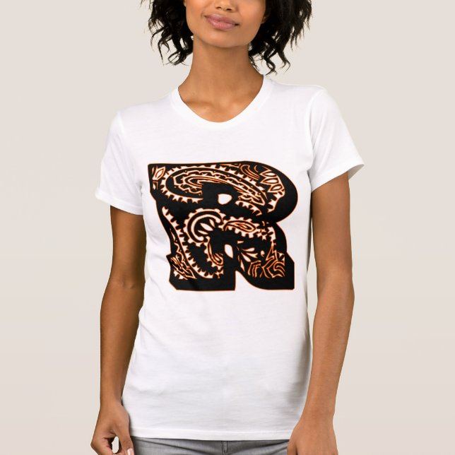 T-shirt Monogramme Paisley - R (Devant)
