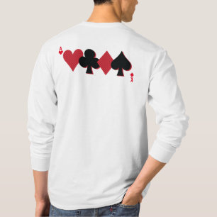 T-shirt Monogramme Personnalisé Jeu de cartes Poker de br