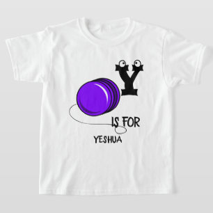 T-shirt monogramme personnalisé Y est pour votre jeu amusa