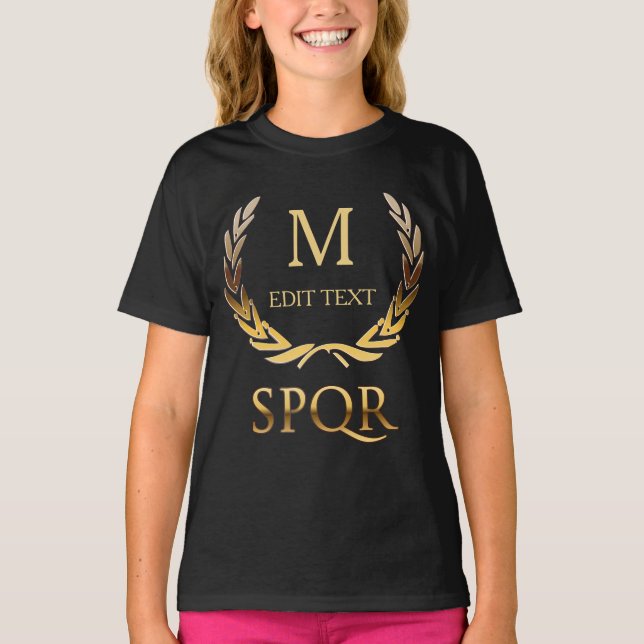 T-shirt Monogramme romain (Devant)