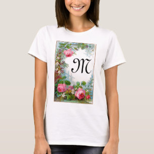 T-SHIRT MONOGRAMME ROSE ET JASMINES