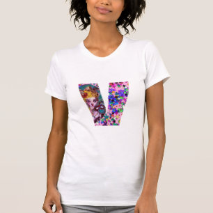 T-SHIRT MONOGRAMME VÉNÉTIEN VALENTINE V LETTRE