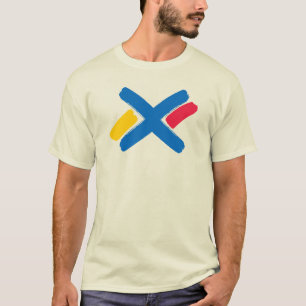 T-shirt Monogramme X en peinture classique