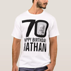 T-shirt Monographies de 70e anniversaire personnalisées ma