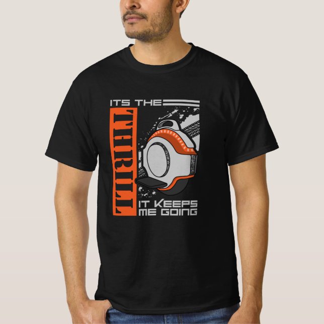 T-shirt Monowheel électrique monocycle EUC Thrill (Devant)