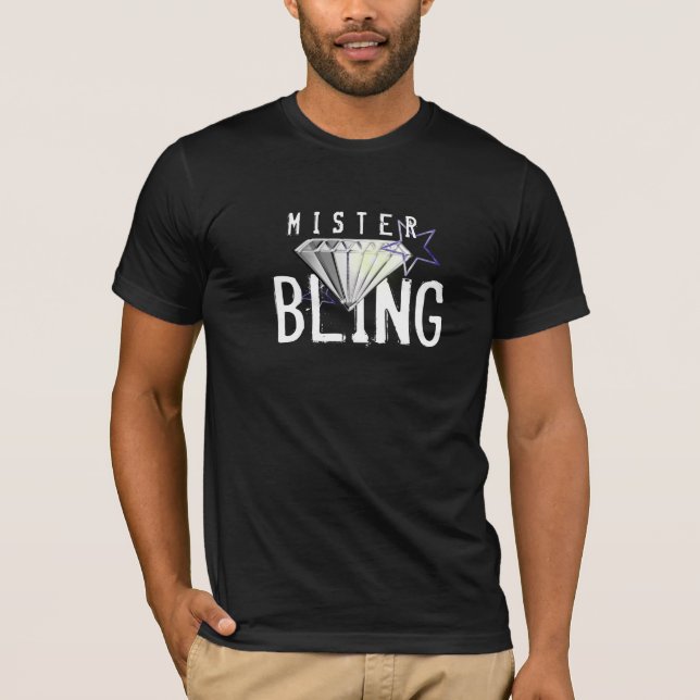 T-shirt Monsieur Bling Diamond (Devant)