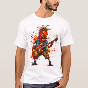 T-shirt Monsieur Chili Rockstar Chaud Bouillant