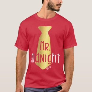 T-shirt Monsieur Minuit 2018 Nouvel An drôle pour hommes f