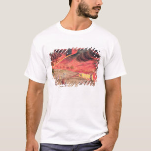 T-shirt Monsieur William Hamilton étudiant l'éruption