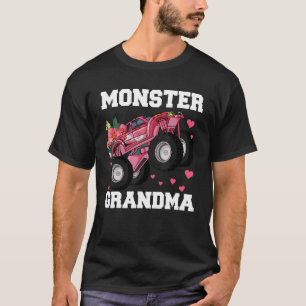 T-shirt Monster Camion Grand-mère Chemise Florale, Anniver
