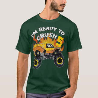 T-shirt Monster Chauffeur de camion Ix27m Prêt à écraser 5