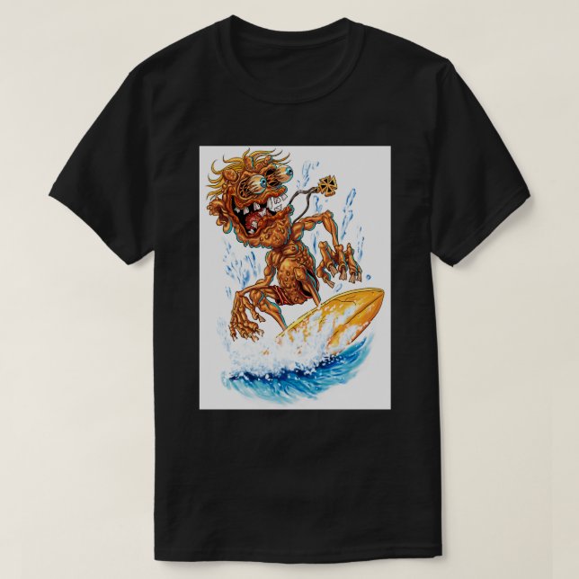 T-shirt Monster de Surf Bug Eyed (Design devant)