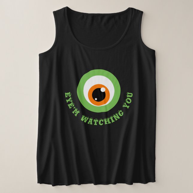 T - Shirt Monster Eye Puzzle Plus Größe (Design vorne)