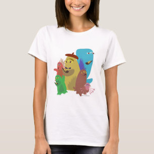 T-shirt Monster Friends Forever Character Cartoon Art