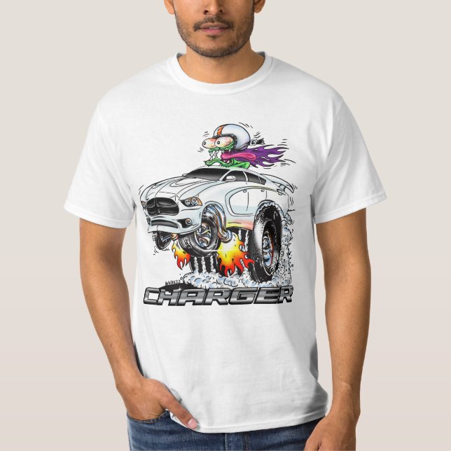 T-shirt Monster Hot Rod (BLANC) (Devant)