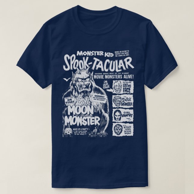 T-shirt Monster Kid SpookTacular rétro spook conception de (Design devant)