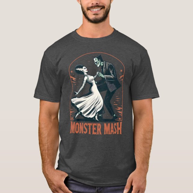 T-shirt Monster Mash Retro Vintage (Devant)