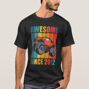 T-shirt Monster Truck 10e anniversaire garçon incroyable d