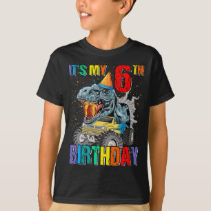T-shirt Monster Truck 6 ans Tee 6e anniversaire Boy Mons