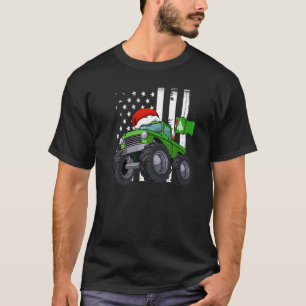T-shirt Monster Truck American Flag Pajama de Noël S