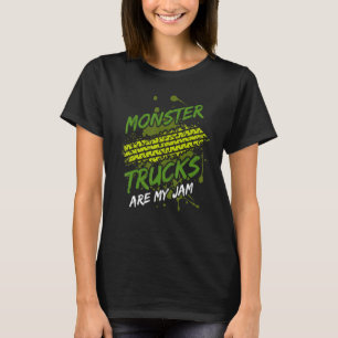T-shirt Monster Truck Auto Car Guy Ingénieur Gaz Moteur