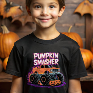T-shirt Monster Truck Citrouille Smasher Pour Enfants Hall