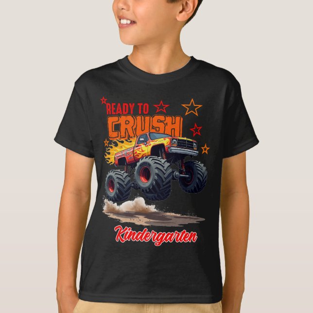 T-shirt Monster Truck "Crush Kindergarten" Tee (Devant)