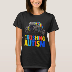 T-shirt Monster Truck Crushing Austim Sensibilisation sur
