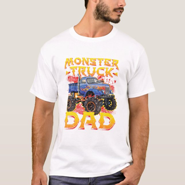 T-shirt Monster Truck Dad Daddy (Devant)