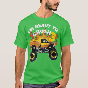 T-shirt Monster Truck EarthShaker Ix27m Prêt à écraser 3 B