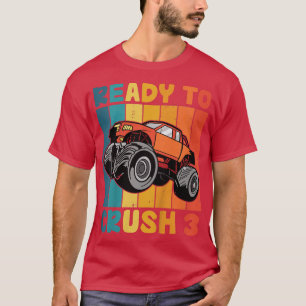 T-shirt Monster Truck Enfants 3ème Anniversaire Je Suis Pr