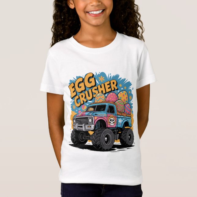 T-Shirt Monster Truck Fête des oeufs de Pâques (Devant)