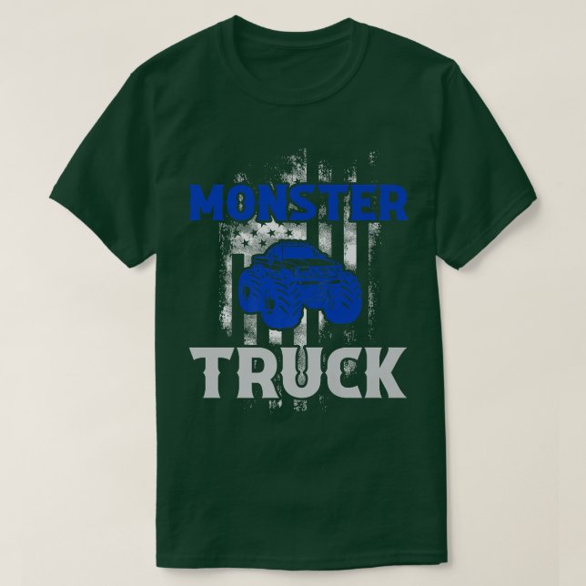 T-shirt Monster Truck Funny Driver2079 (Design devant)