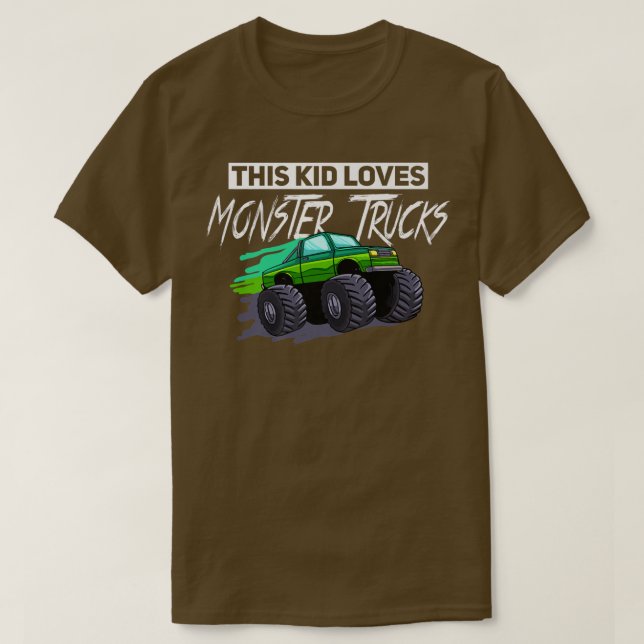 T-shirt Monster Truck Gift Jam Boys (Design devant)