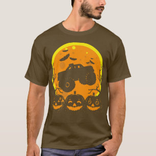 T-shirt Monster truck Halloween Bat Pumpkin Costume Kids B
