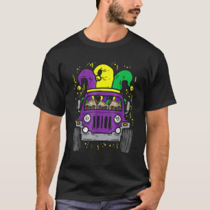 T-shirt Monster Truck Jester Carlin Mardi Gras Carnival Ch