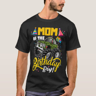 T-shirt Monster Truck Maman Du Garçon D'Anniversaire