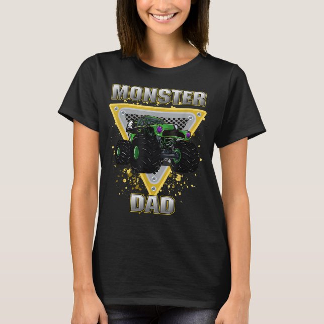 T-shirt Monster Truck Papa (Devant)