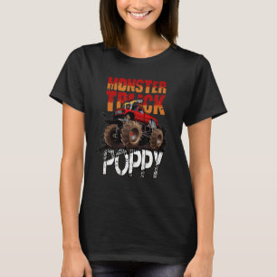 T-shirt Monster Truck Poppy Retro Vintage Monster Père