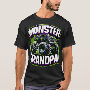 T-shirt Monster Truck Race Racer Pilote Grand-Père Pères D