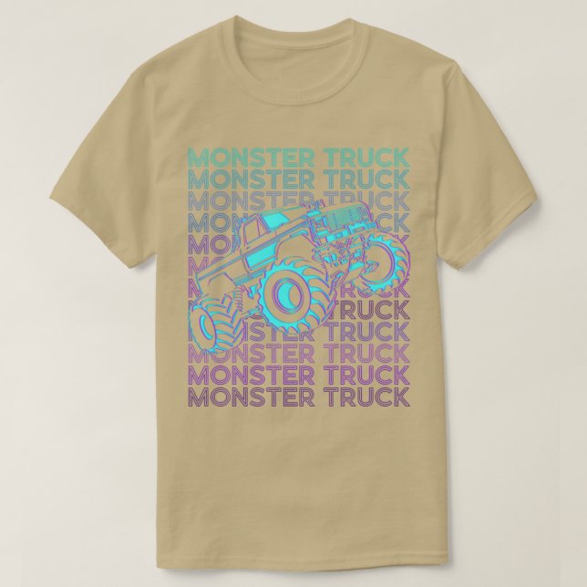 T-shirt Monster Truck Retro (Design devant)