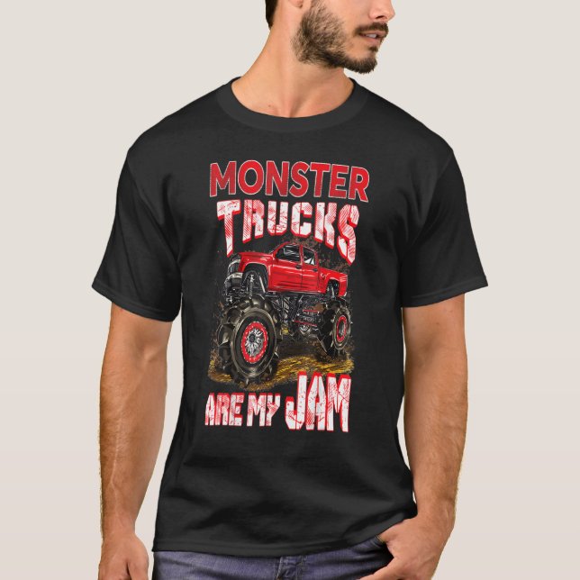 T-shirt Monster Truck Sont Ma Confiture Pour Monster Truck (Devant)