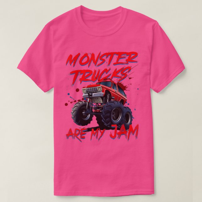T-shirt Monster Trucks Are My Jam 2138 (Design devant)