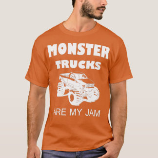 T-shirt Monster Trucks Are My Jam drôle dire cadeau idée 2