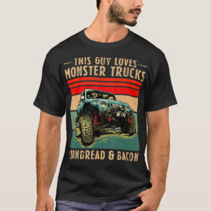 T-shirt Monster Trucks Cornbread Bacon Funny Truck Lover 