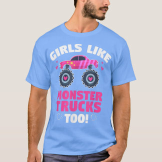 T-shirt Monster Trucks Girls Like - Jote Monster Truck Lov