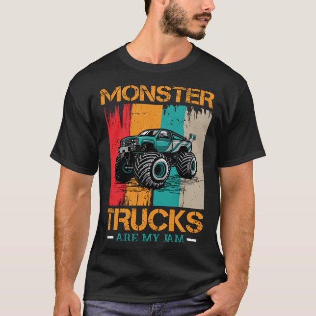 T-shirt Monster trucks sont mon action Jam et Monster truc (Devant)
