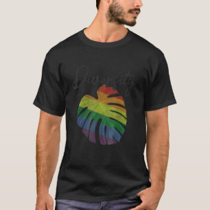 T-shirt Monstera Leaf Deliciosa Rainbow Plante Monstera Lg