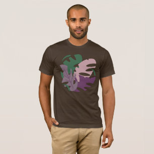 T-shirt Monstère tropicale Jungle moderne Feuille coloré